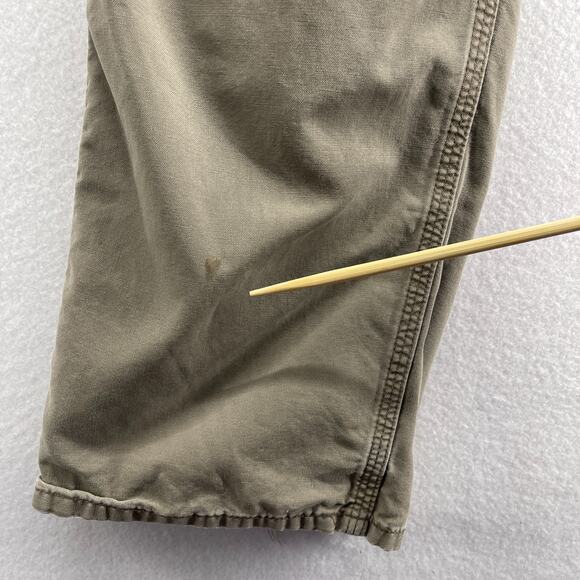 CARHARTT Pants Mens 34x32 B151 Utility Work Canvas Carpenter Khaki Cotton Beige - Picture 10 of 14